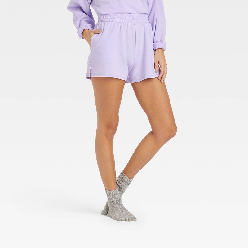 Women's French Terry Lounge Shorts - Colsie™ | Target