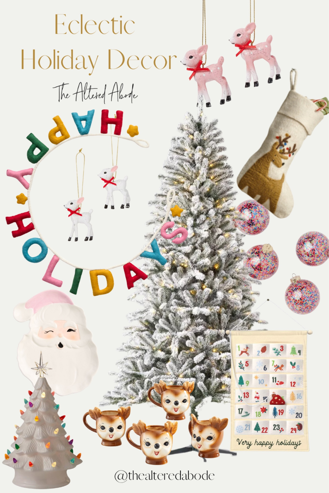 Sharing some of my favorite colorful and retro Christmas decorations. This flocked Christmas tree, glitter ornaments, reindeer mugs, and advent calendar all feel like festive and fun Christmas decor.

Target Christmas
Target home


#LTKHome #LTKSeasonal #LTKHoliday