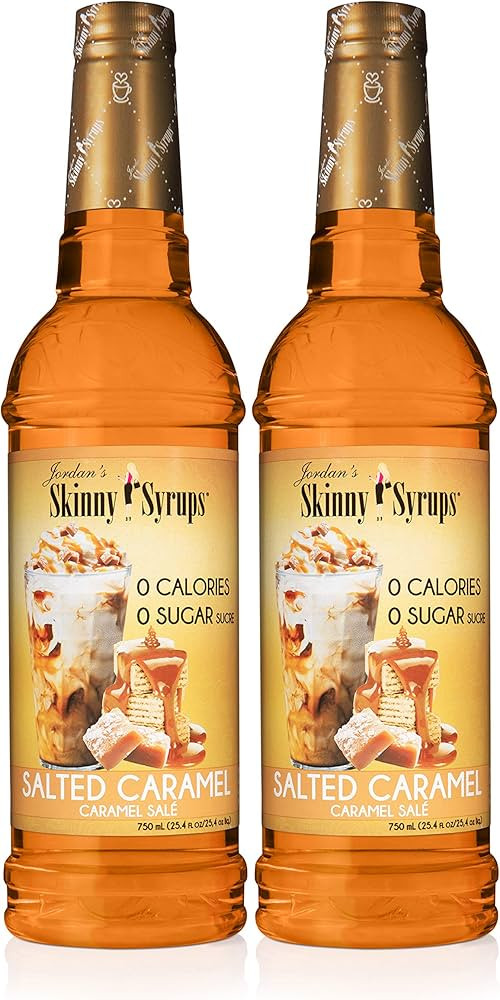 Jordan's Skinny Syrups Sugar Free Coffee Syrup, Salted Caramel Flavor Drink Mix, Zero Calorie Fla... | Amazon (US)