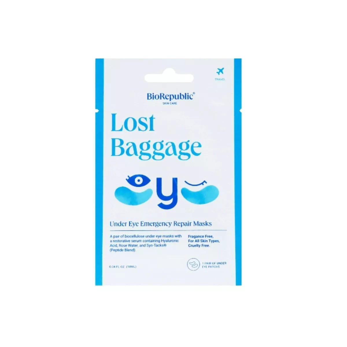 BioRepublic SkinCare Lost Baggage Eye Mask - 0.34oz | Target