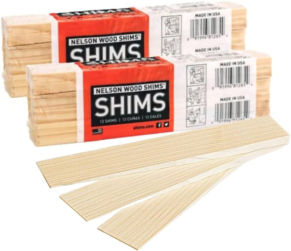 Nelson Wood Shims - DIY Bundle Wood Shims 8-Inch Shims, High Performance Natural Wood, 100% Kiln ... | Amazon (US)