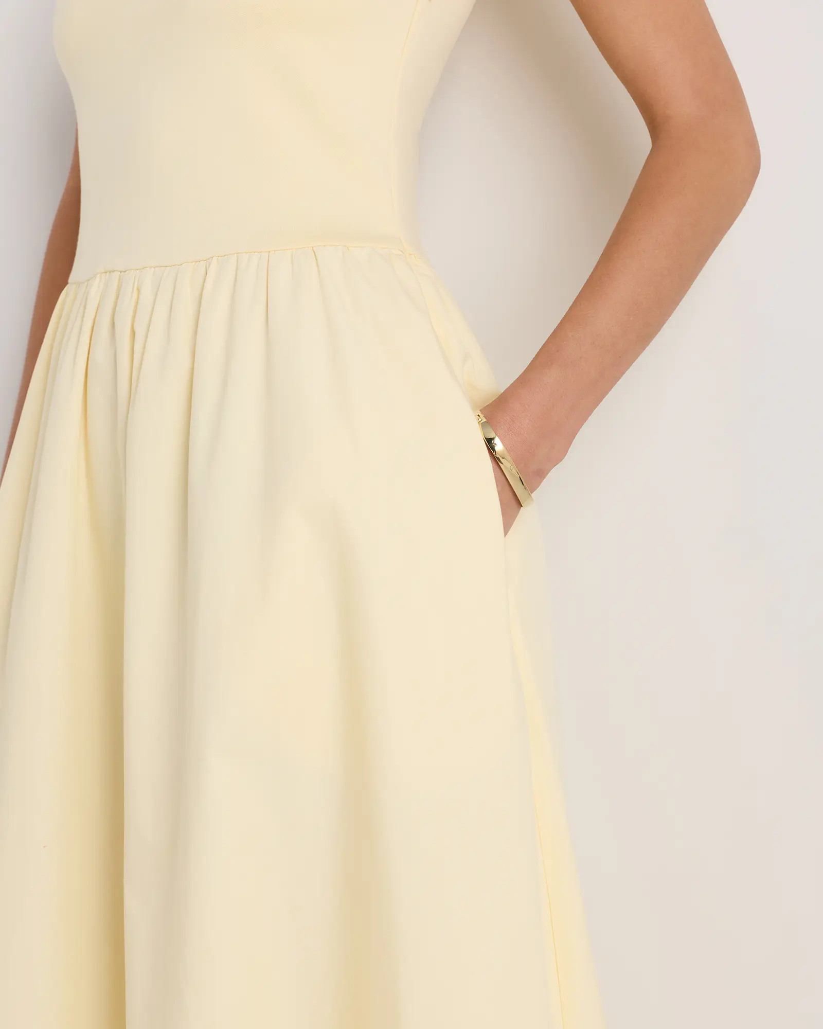 Cotton Mixed Media Tank Dress | Quince