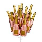 Paper Confetti Champagne Bottle Balloon, Rose Gold Party Decorations, 21st Birthday, Engagement Part | Amazon (US)
