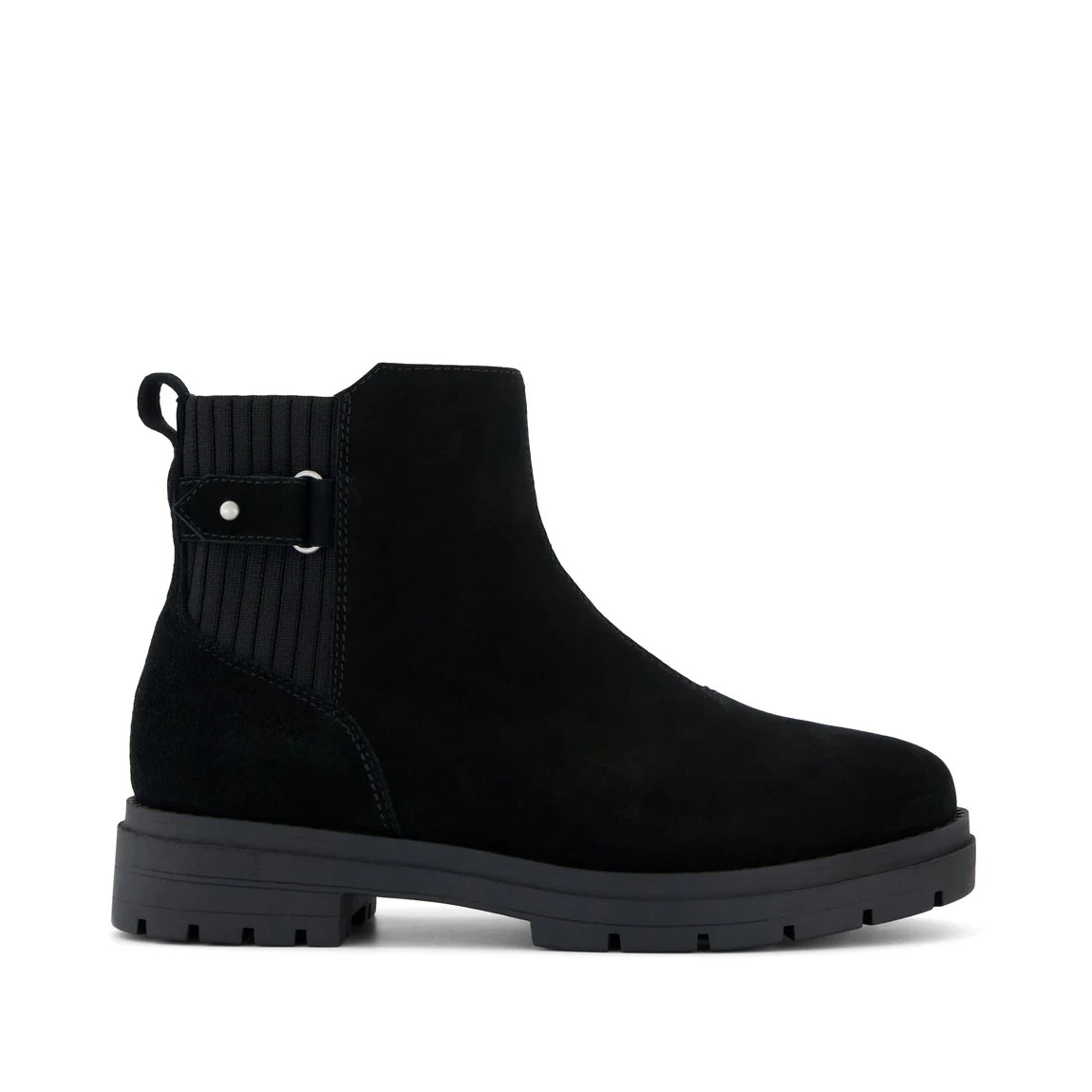 Womens Astrid Boot Water Repellent Black Suede | Toms EMEA
