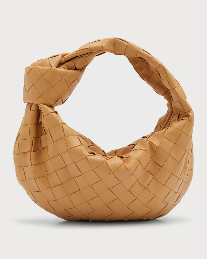 Bottega Veneta Jodie Mini Intrecciato Knot Hobo Bag | Neiman Marcus