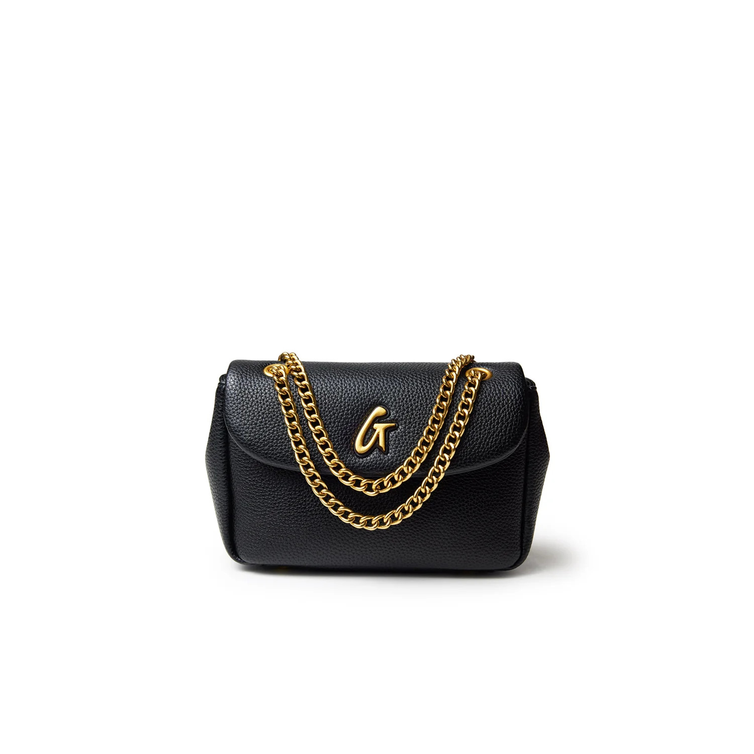 MINI PEBBLE FLAP BAG - BLACK | Glam-Aholic Lifestyle
