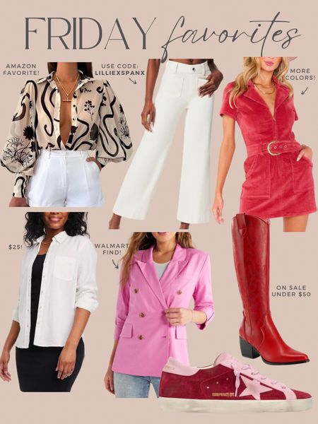 Friday favorites part 2! 
Spanx code: LILLIEXSPANX
Amazon red boots are on sale for under $50! 

Summer dress. Country concert outfit. Cowboy boots. Amazon finds. 

#LTKSaleAlert #LTKFindsUnder100 #LTKStyleTip