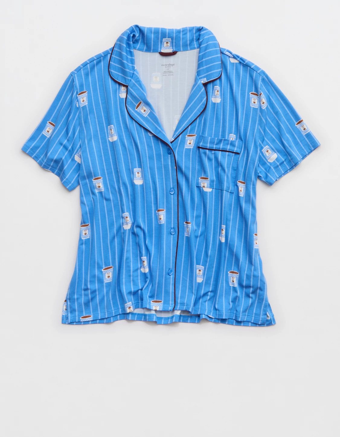 Aerie Real Soft® Short Sleeve Pajama Shirt | Aerie