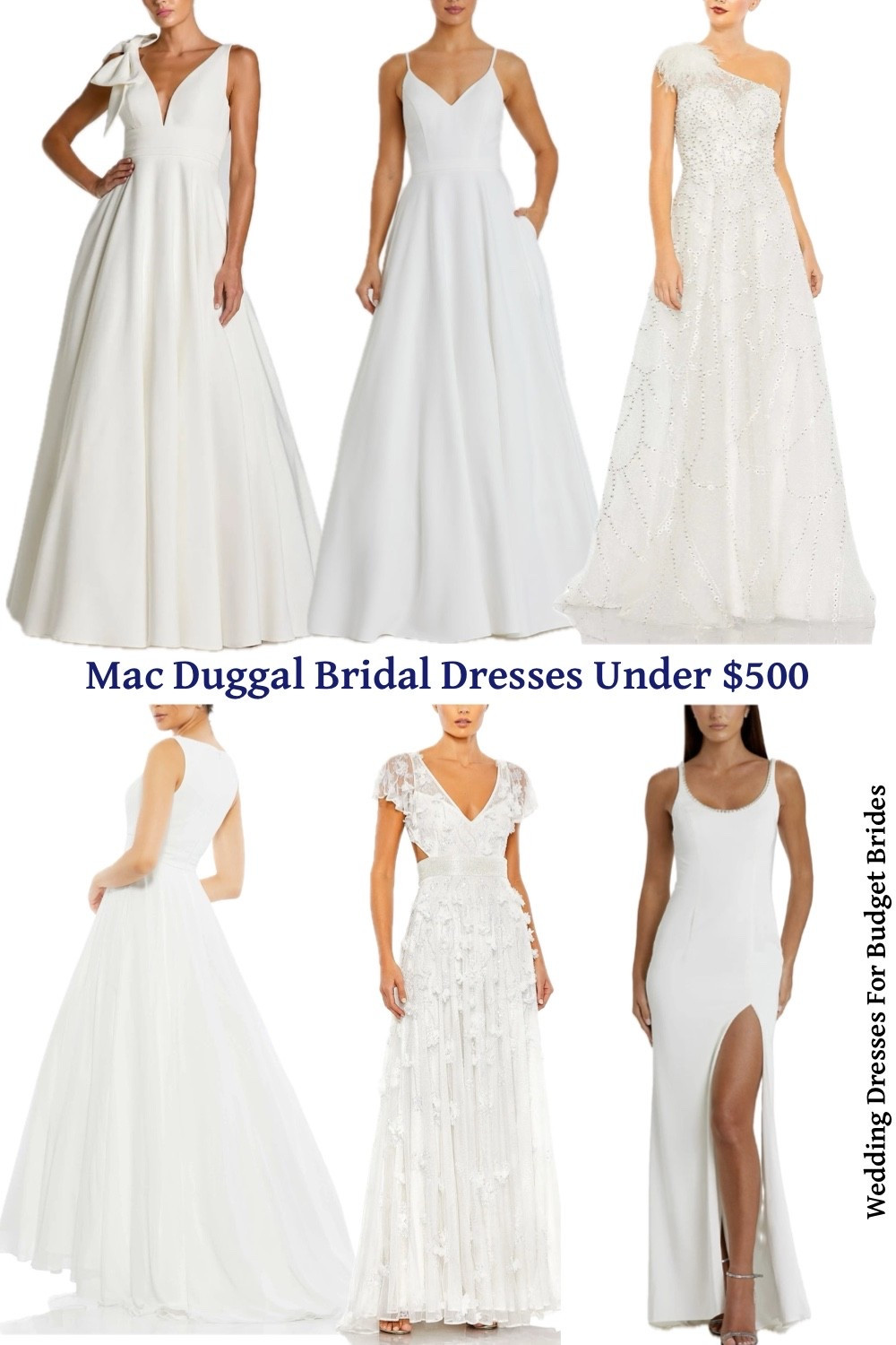 Mac Duggal white maxi bridal dresses under $500. 

Reception dresses, courthouse elopement dresses, long white dresses, minimalist wedding dresses, or microwedding dresses. 

#LTKSaleAlert #LTKSeasonal #LTKWedding