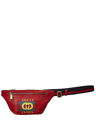 Logo Print Small Leather Belt Bag | Rue La La