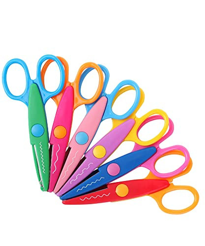 Mr. Pen- Craft Scissors Decorative Edge, 6 Pack, Bright, Zig Zag Scissors for Crafting, Scrapbooking, Fancy, Pattern, Design | Amazon (US)