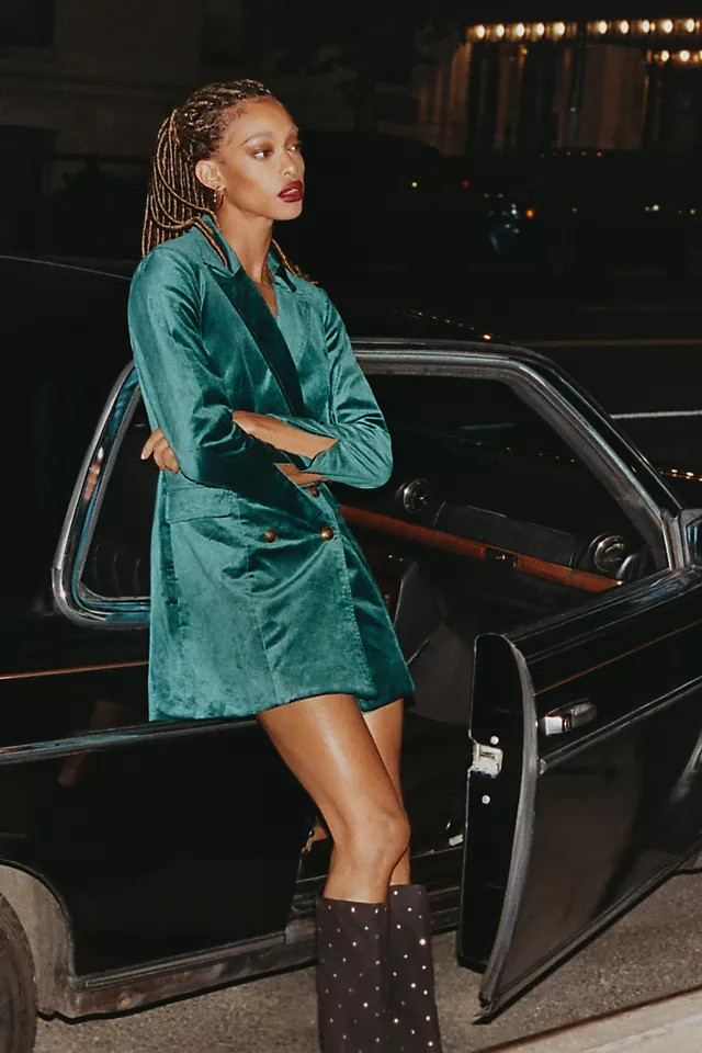 Maeve Velvet Blazer Dress | Anthropologie (US)