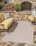 Unique Loom Collection Casual Transitional Solid Heathered Indoor/Outdoor Flatweave Area Rug, 9 ft x | Amazon (US)