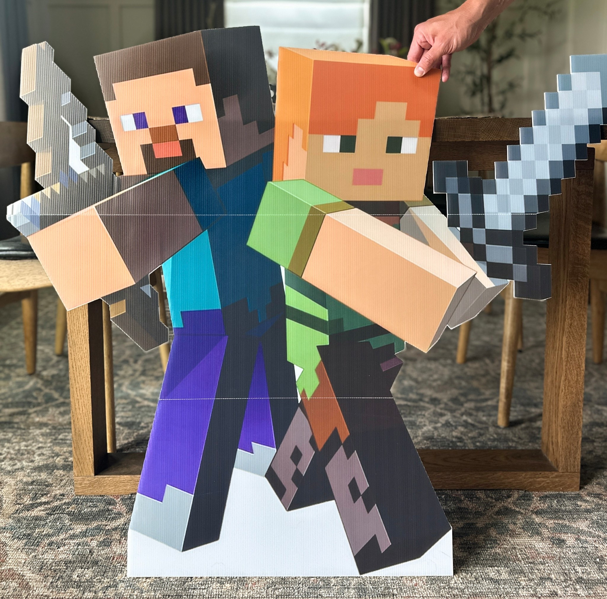 Minecraft cutouts | Minecraft birthday decor 

#LTKKids