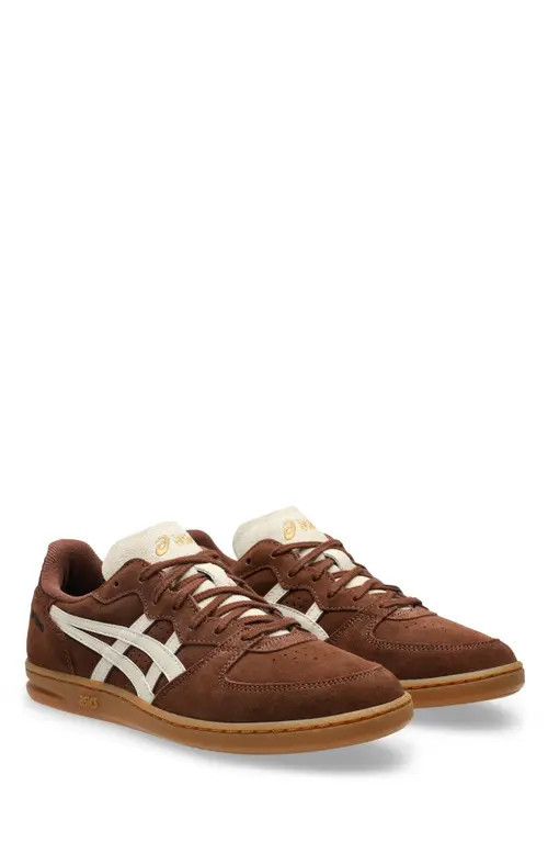 ASICS® Gender Inclusive Skyhand OG Sneaker in Reddish Brown/oatmeal at Nordstrom, Size 8.5 Women's | Nordstrom