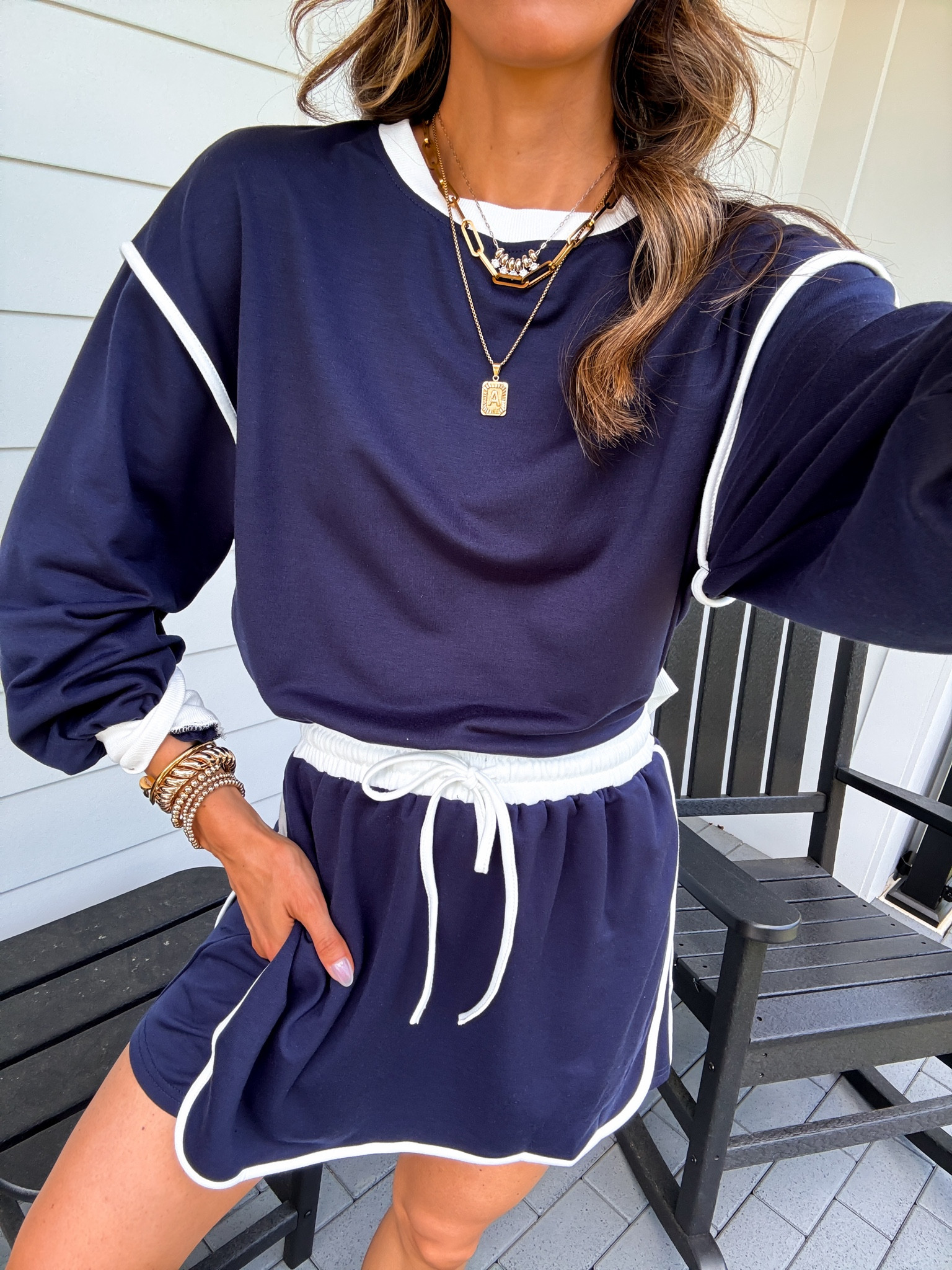 Wearing a small skort set with built in shorts. Fits true to size.

#LTKfitnessgoals #LTKmorningroutine #LTKootd