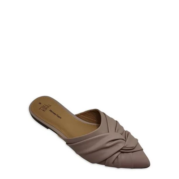 Time and Tru Women's Dress Twist Mules - Walmart.com | Walmart (US)