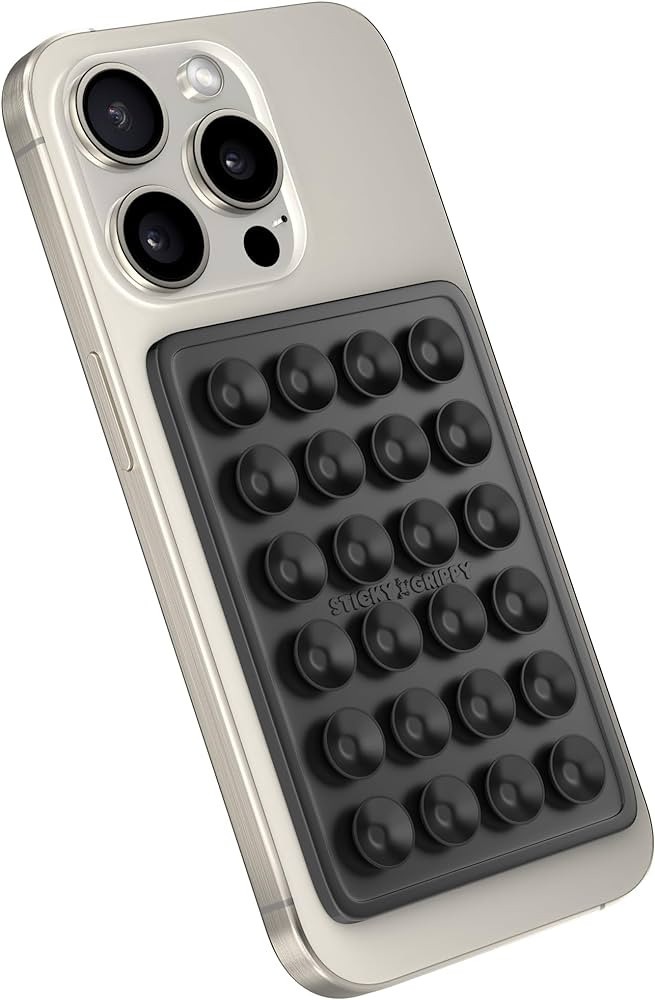 StickyGrippy Suction Phone Case Mount, Silicon Adhesive Phone Accessory for iPhone and Android, H... | Amazon (US)