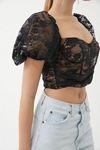 For Love & Lemons Rosalie Lace Cropped Top | Urban Outfitters (US and RoW)