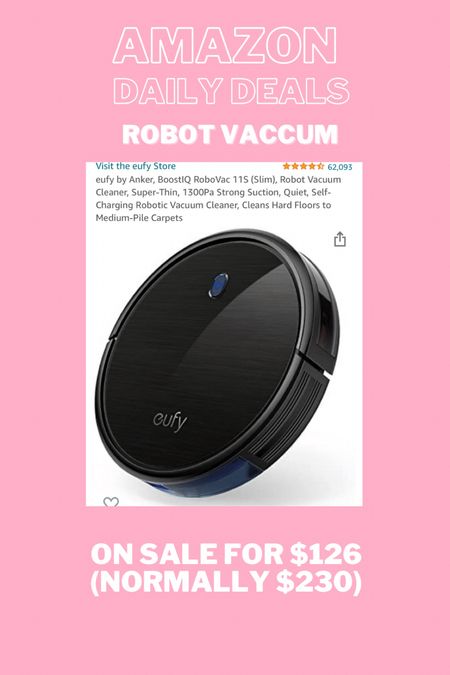 Eufy robot vacuum on major sale from Amazon 

#LTKGiftGuide #LTKhome #LTKsalealert