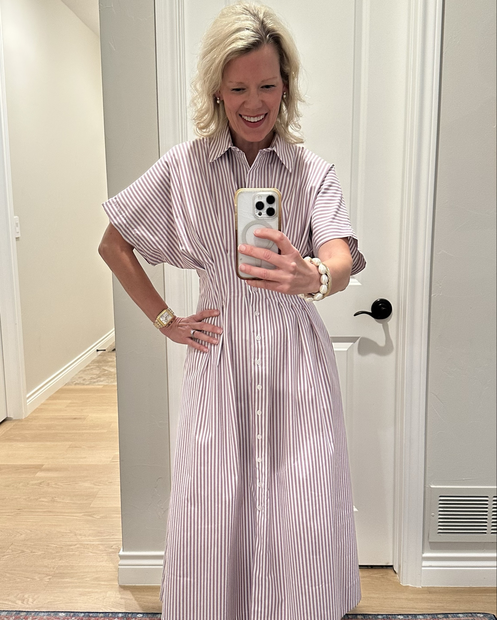 One of my top three favorite dresses for this season! It is super flattering and so comfortable. I bought my regular size. I loved it so much. I bought other colors as well as the short version.🤍

#LTKWorkwear #LTKSeasonal #LTKParties