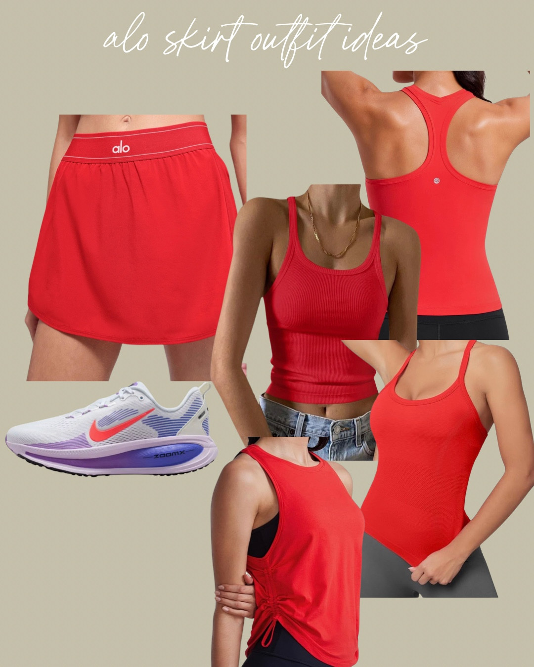 Alo skirt Amazon tanks Nike sneakers  

#LTKSaleAlert #LTKdayinmylife #LTKgrwm