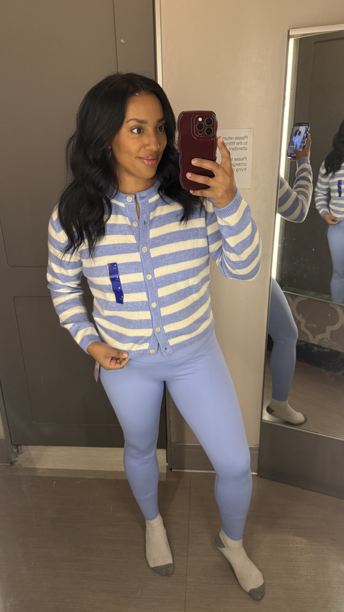 Only had a small in the cardi, would order a L! XL top, L leggings 

#LTKMidsize #LTKActive #LTKootd