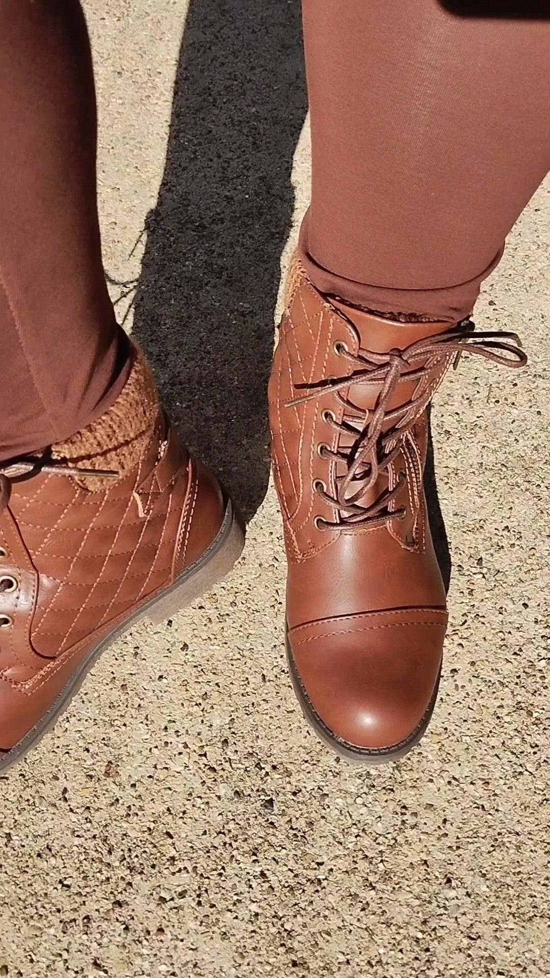 Some of you know I'm always rocking a cute pair of ankle boots, it's kinda becoming my stylish accessory. Vepose gifted me my first pair of combat boots and let me tell you, these boots are so comfortable!😍 I feel like I can stand in them for hours. I'll probably wear them to the upcoming Texas rodeo this winter.👌🏾I know I'll not only look stylish but feel comfortable too.🤎

#LTKootd #LTKSeasonal