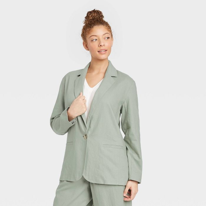 Women's Blazer - A New Day™ Green | Target