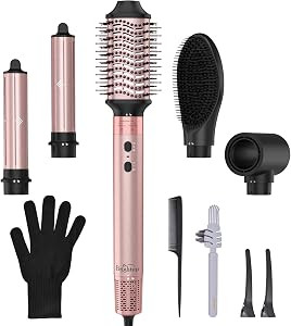 Brightup Air Styler, Professional Hair Dryer Brush with 110,000 RPM High-Speed Negative Ionic Blo... | Amazon (US)