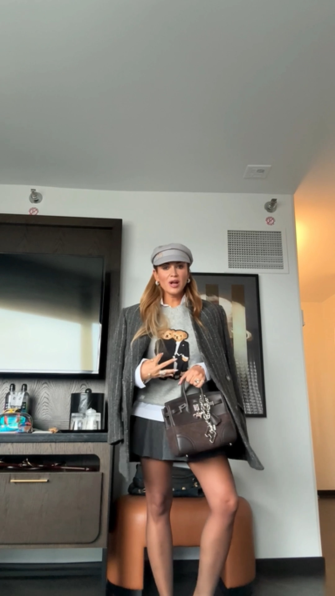 Absolutely obsessed with this Collegiate Preppy Look 🩶 wearing a size small in everything. Loafers are a size 38   

#LTKSeasonal #LTKStyleTip #LTKFindsUnder100