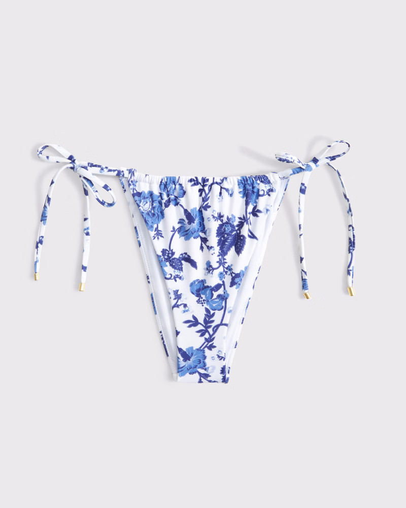 Women's Low Rise Ruched Tie-Side Cheeky Bottom | Women's | Abercrombie.com | Abercrombie & Fitch (US)