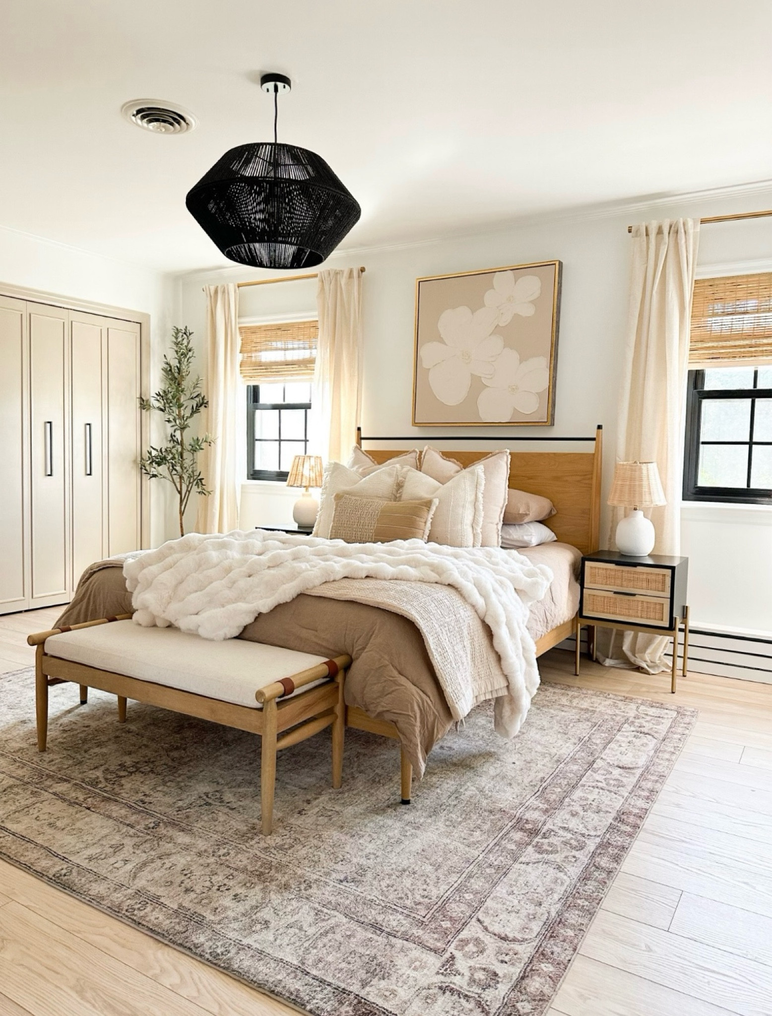 Master bedroom design - beautiful neutral & modern style! 

#LTKHome #LTKStyleTip