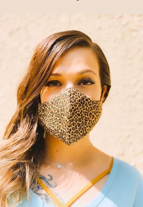 Cheetah Print - Leopard Print - Face Mask - Reusable Face Mask - Girls Face Mask - Face Mask - Li... | Etsy (US)