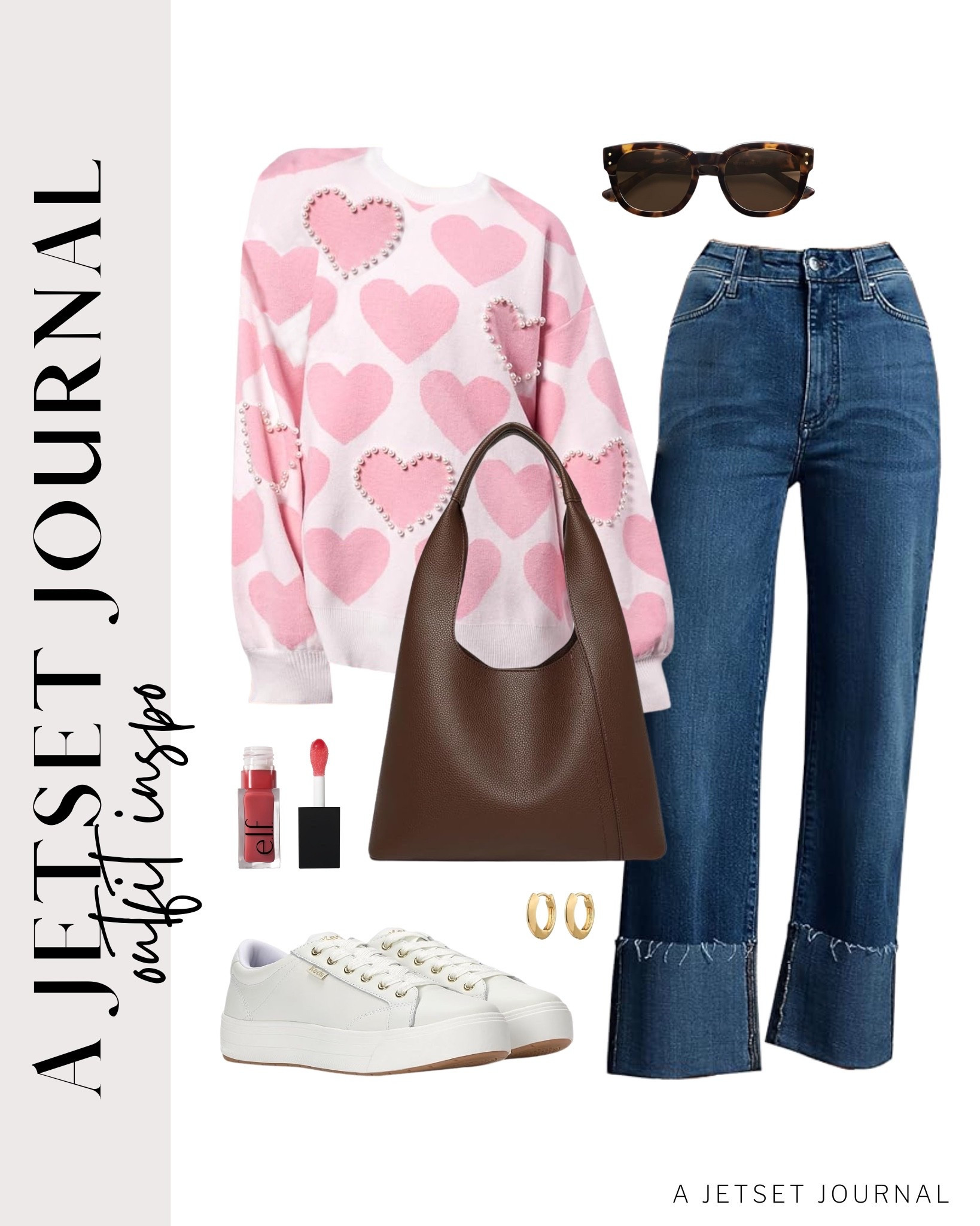 Loving this pink heart sweater with blue jeans and white sneakers. Cute yet comfy for Valentine’s Day!
valentine sweater, vday outfit, keds lace up sneakers, elf lip oil, round sunglasses, casual outfit idea, running errands, winter to spring outfit, comfy shoes, trendy look, capsule wardrobe, amazon finds, affordable style, winter to spring outfit idea, transitional style

#LTKU #LTKValentine #LTKSeasonal