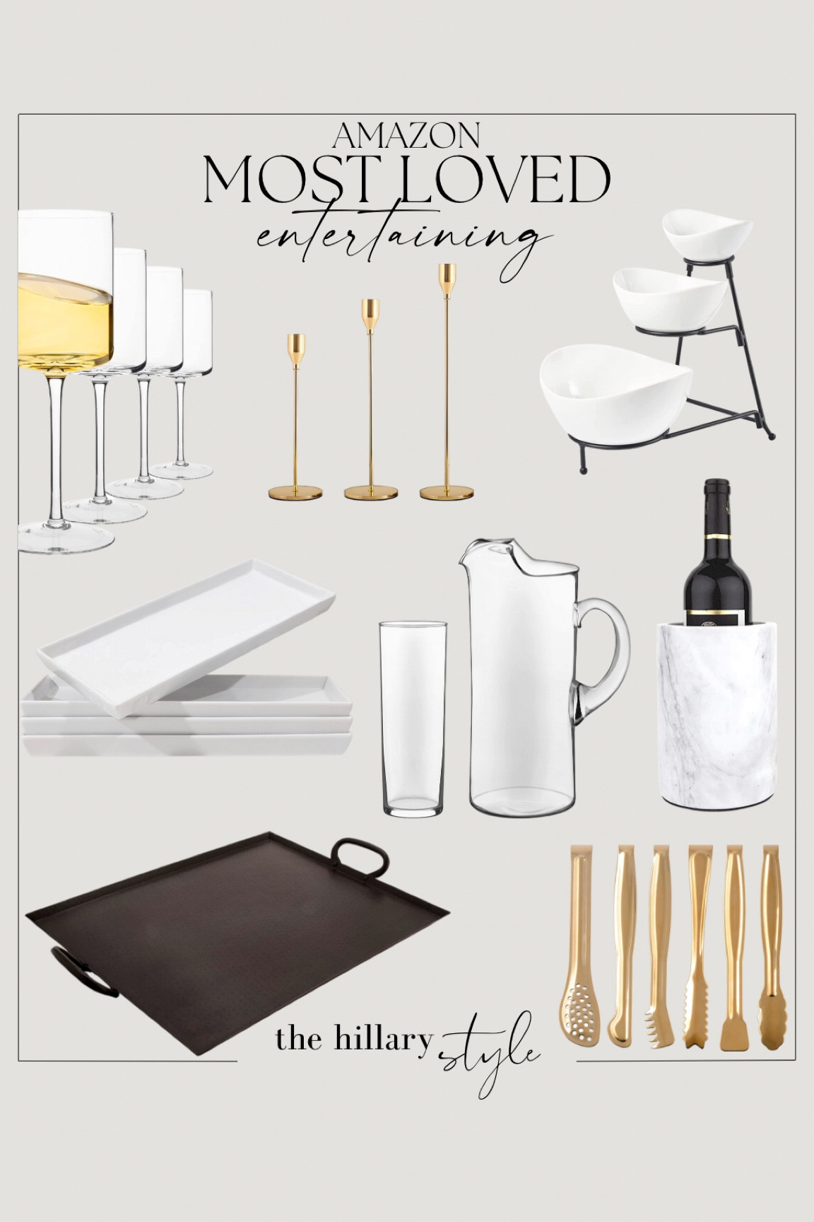 Amazon Most Loved Entertaining

Entertaining // Kitchen// Holiday // Christmas // Serving Dishes // Wine Cooler // Tray // Pitcher // Candlesticks // Wine Glasses //

#LTKHoliday #LTKSeasonal #LTKhome
