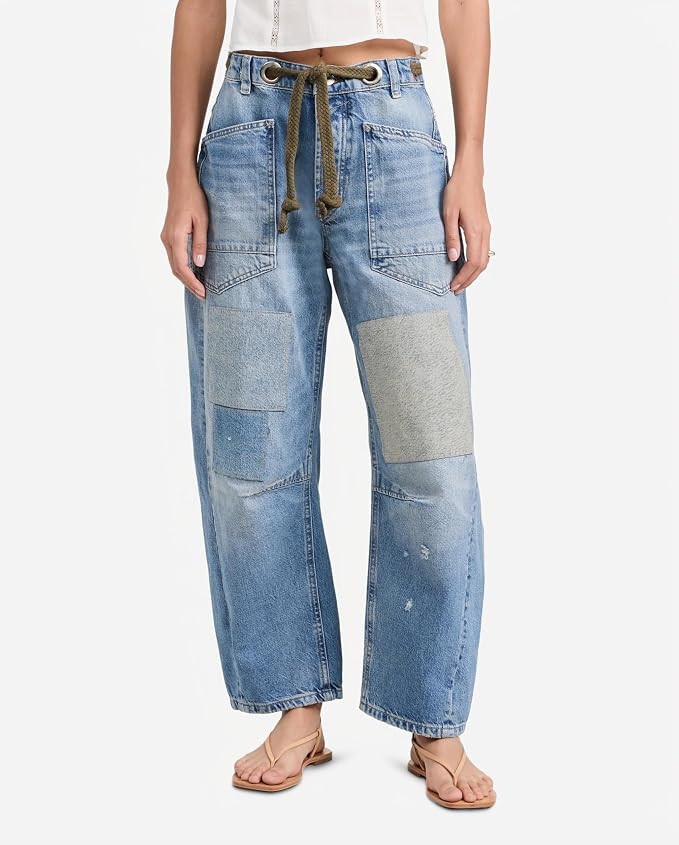 Free People Moxie Low Slung Pull-On Barrel | Amazon (US)