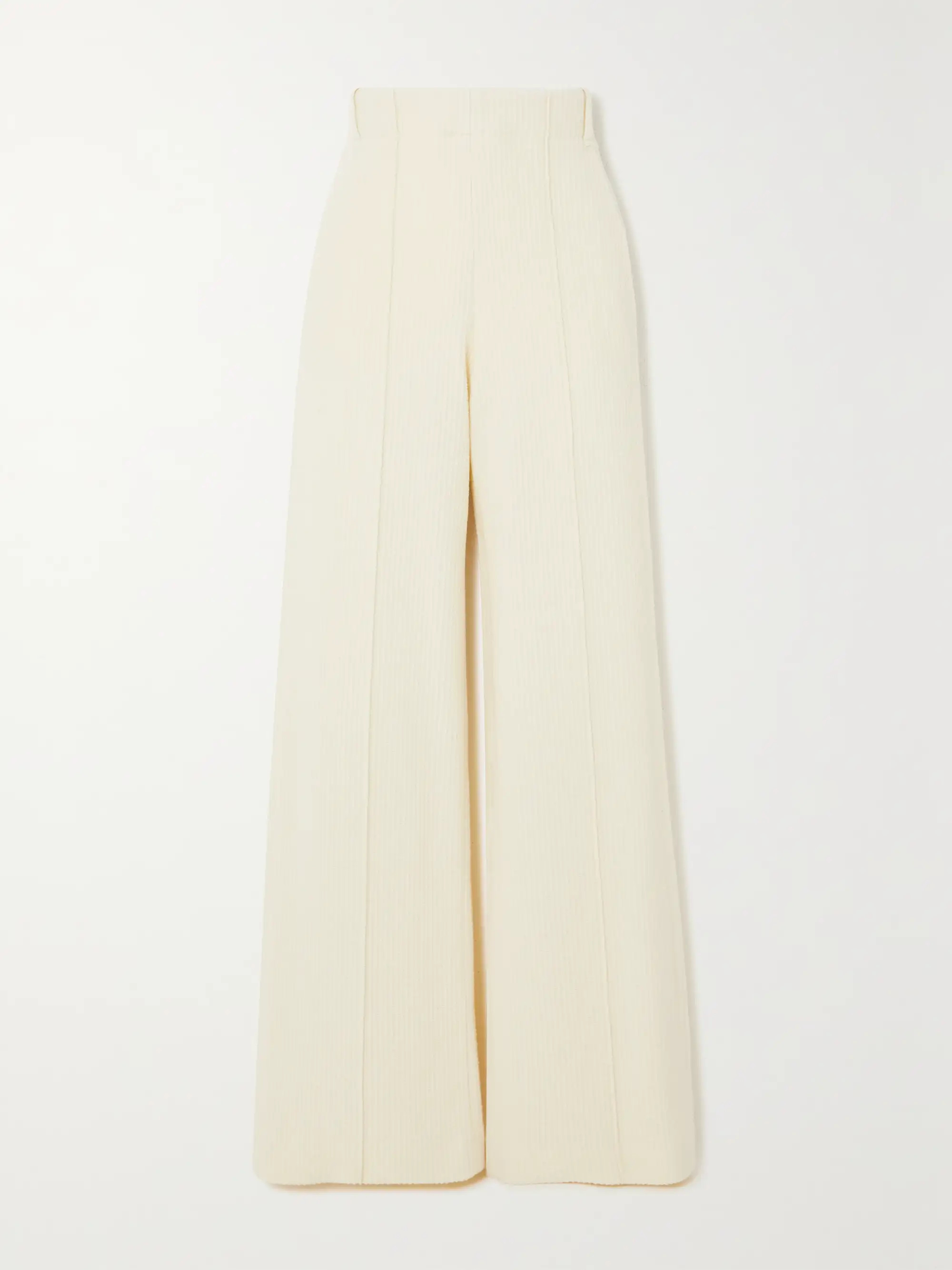 Ribbed wool wide-leg pants | NET-A-PORTER (UK & EU)