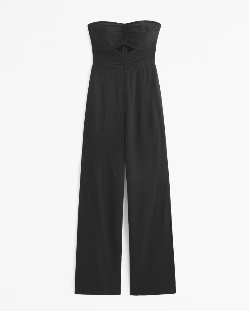 Strapless Cutout Jumpsuit | Abercrombie & Fitch (US)