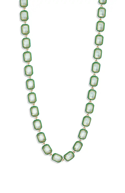 Clare V. Bijoux Stone Necklace in Mint at Nordstrom | Nordstrom