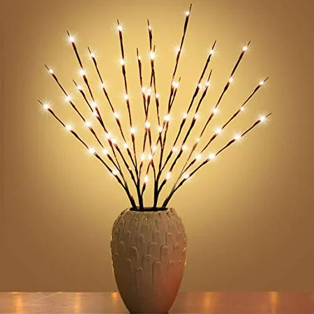Xianmu Led Branch Light Battery Operated Lighted Branches Vase Filler Willow Twig Lighted Branch 30  | Walmart (US)