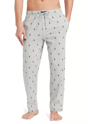 Polo Ralph Lauren Men's Pony-Print Jersey Pajama Pant, Medium | Belk