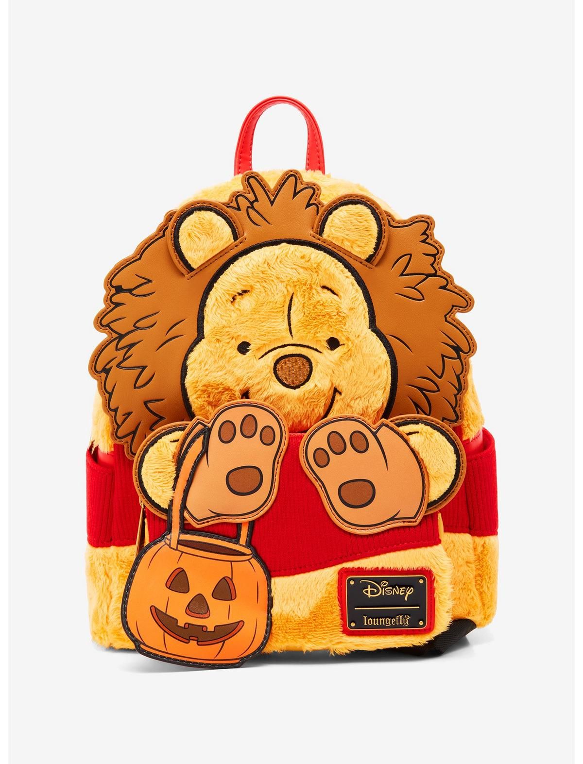 Loungefly Disney Winnie the Pooh Faux Fur Lion Halloween Costume Glow-in-the-Dark Mini Backpack | BoxLunch