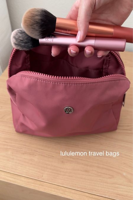 lululemon travel bags for makeup & toiletries 

#LTKtravel