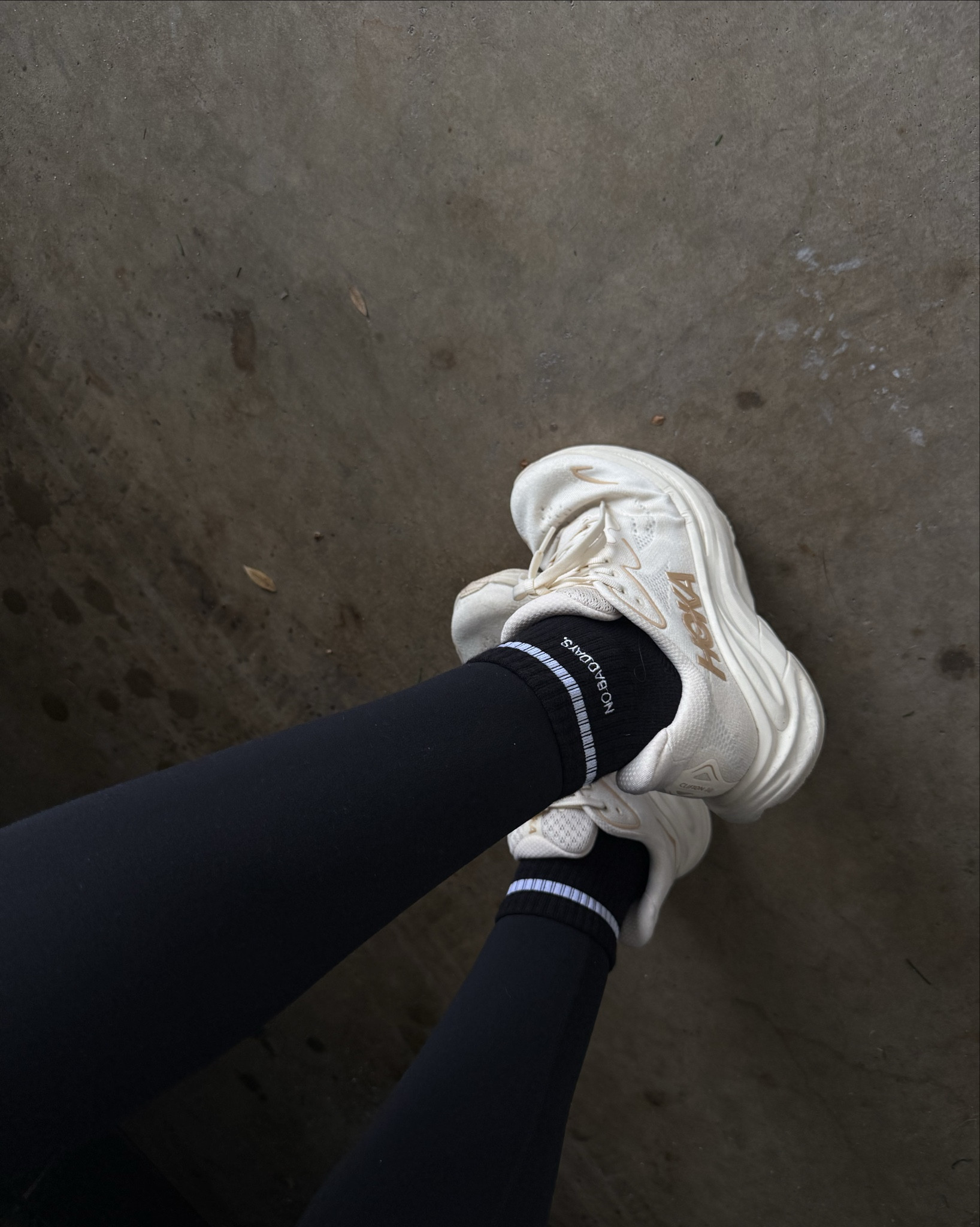 🖤 the cutest grip socks.

& my hokas may not be cute, but they sure are comfy  

#LTKfitnessgoals #LTKActive