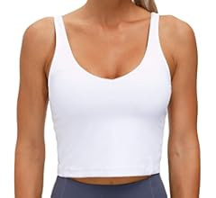 THE GYM PEOPLE Womens' Sports Bra Longline Wirefree Padded with Medium Support | Amazon (US)