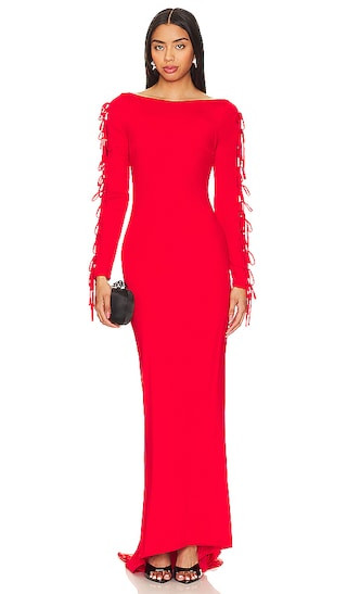 Simone Gown in Bright Red | Revolve Clothing (Global)