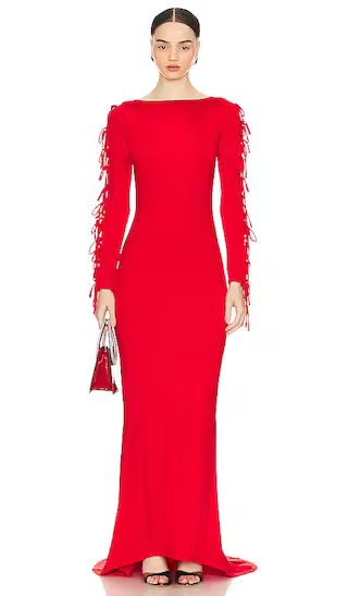 Simone Gown in Bright Red | Revolve Clothing (Global)