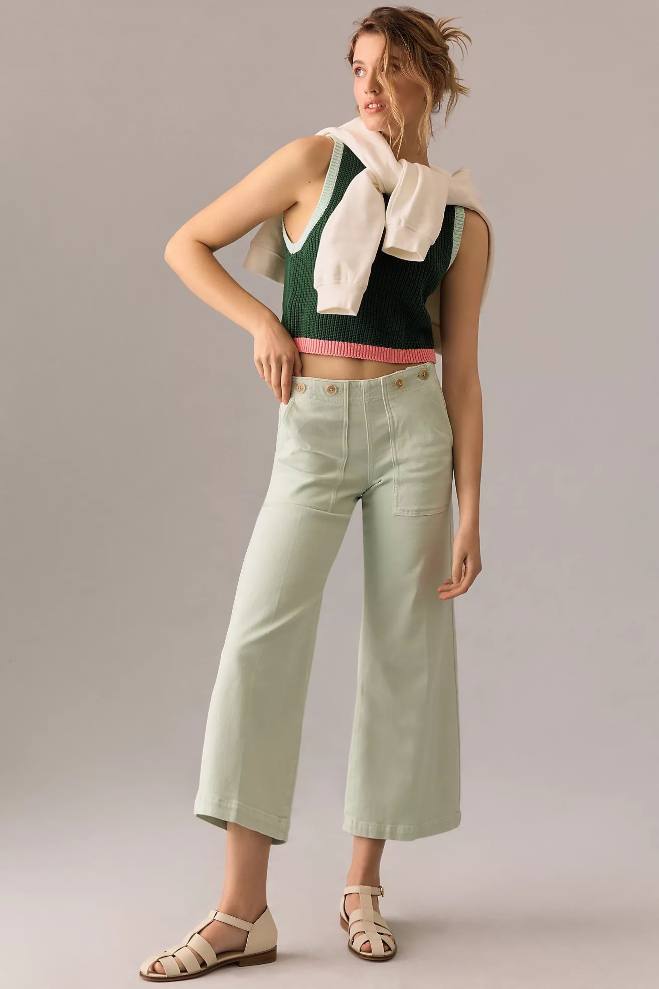 The Kit High-Rise Crop Jeans | Anthropologie (US)