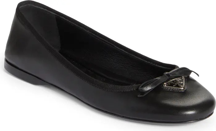 Logo Bow BallerinaFlat (Women) | Nordstrom